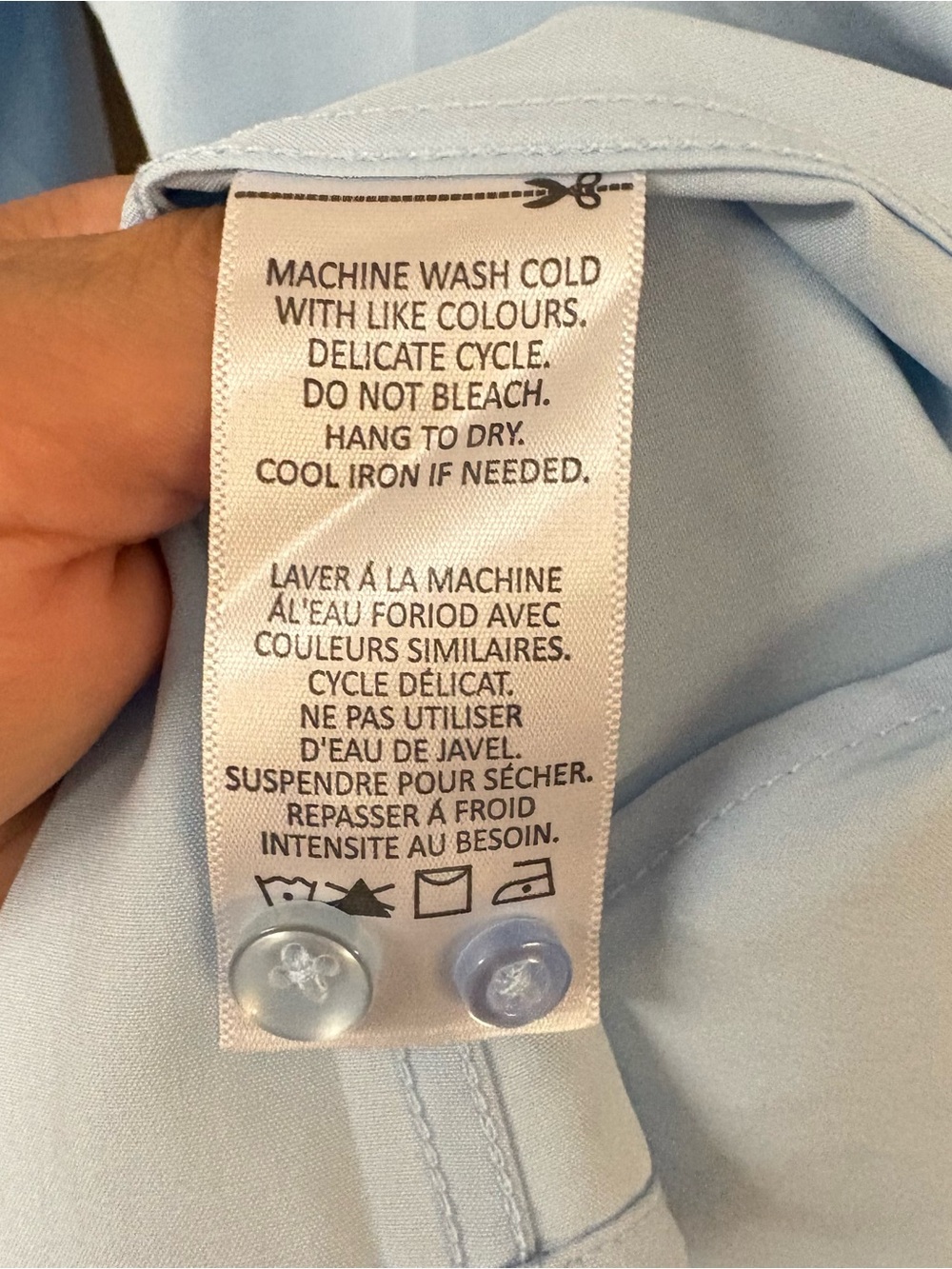 Alex Vando Men's Dress Shirt in Light Blue - Picture 5 of 8